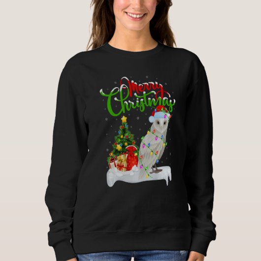 Snowy Owl Bird  Xmas Decorations Snowy Owl Christm Sweatshirt (Vorderseite)