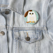 Snowy Owl Blue Button (Beispiel)
