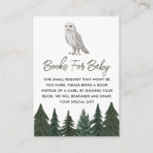 Snowy Owl Book Request Enclosure Card Begleitkarte (Vorderseite)