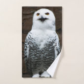 Snowy Owl btcnm Badhandtuch Set (Handtuch)