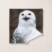 Snowy Owl btcnm Badhandtuch Set (Waschlappen)