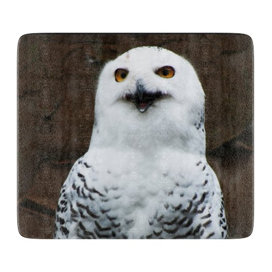 Snowy Owl cbcnm Schneidebrett (Vorderseite)