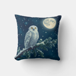 Snowy Owl Christmas Kissen
