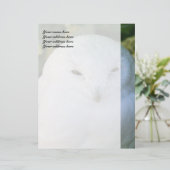 Snowy Owl Custom Letterhead Briefkopf (Stehend Vorderseite)