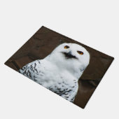 Snowy Owl dmcna Fußmatte (Schrägansicht)