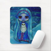 Snowy Owl Fairy Mousepad (Mit Mouse)
