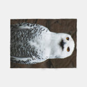 Snowy Owl fbcna Fleecedecke (Vorderseite (Horizontal))