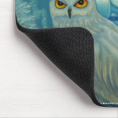 Snowy Owl Hexe Mousepad (Ecke)