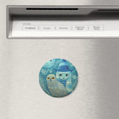 Snowy Owl Hexenmagnet Magnet (In Situ (Geschirrspüler))