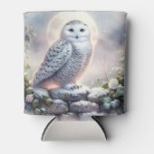 Snowy Owl in Moonlit Winter Garden Dosenkühler (Vorderseite)