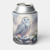 Snowy Owl in Moonlit Winter Garden Dosenkühler (Kanne Rückseite)
