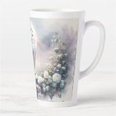 Snowy Owl in Moonlit Winter Garden Milchtasse (Rechts)