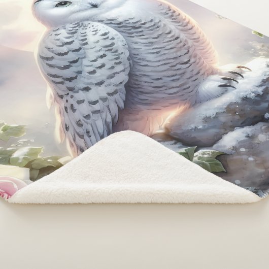 Snowy Owl in Moonlit Winter Garden Sherpadecke (3/4)