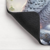 Snowy Owl in Moonlit Wintergarten Mousepad (Ecke)