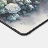 Snowy Owl in Moonlit Wintergarten Schreibtischunterlage (Ecke)