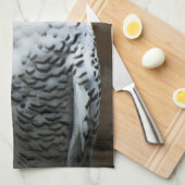 Snowy Owl ktcnm Geschirrtuch (Viertel Falte)