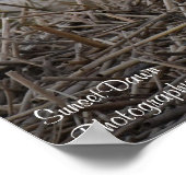 Snowy Owl Lächelndes Poster (Ecke)