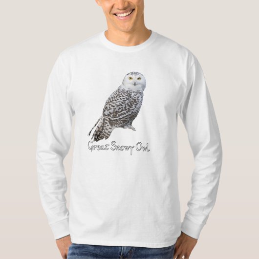 Snowy Owl Long T - Shirt (Vorderseite)