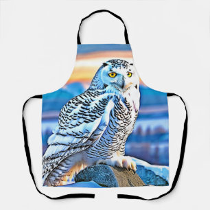 Snowy Owl Majestät Design Schürze