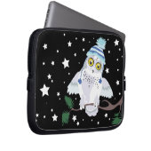 Snowy Owl mit Hat~ Laptop-Gehäuse Laptopschutzhülle (Vorne Rechts)