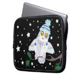 Snowy Owl mit Hat~ Laptop-Gehäuse Laptopschutzhülle (Vorderseite Links)
