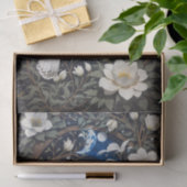 Snowy Owl Moonlight Moonblumen Seidenpapier (Geschenk)