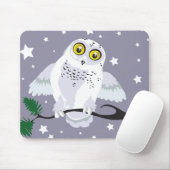 Snowy Owl Mousepad (Mit Mouse)