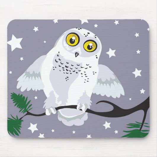 Snowy Owl Mousepad (Vorne)