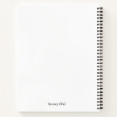 Snowy Owl Notebook Notizblock (Rückseite)