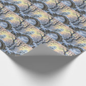 Snowy Owl On a Stone Arch Geschenkpapier (Ecke)