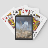 Snowy Owl Playing Cards, Oconto Spielkarten (Rückseite)