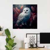 Snowy-Owl-Poster Poster (Heimbüro)