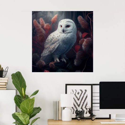 Snowy-Owl-Poster Poster (Heimbüro)