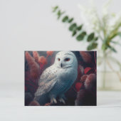 Snowy Owl Postkarten (Stehend Vorderseite)