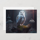 Snowy Owl Postkarten (Vorne/Hinten)