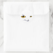 SNOWY OWL RUNDER AUFKLEBER (Tasche)