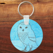 Snowy Owl Schlüsselanhänger (Vorderseite)