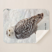 Snowy Owl Sherpa Blanket Sherpadecke (Vorderseite (Horizontal))