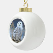 Snowy Owl Snowball Ornament (Rechts)