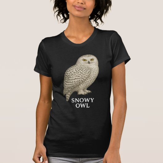 Snowy Owl T-Shirt: Bird of Prey Design for Nature  T-Shirt (Vorderseite)