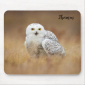 Snowy Owl Themed Mouse Pad Mousepad (Vorne)