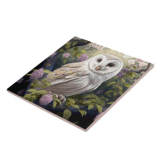 SNOWY OWL TILE FLIESE (Seite)