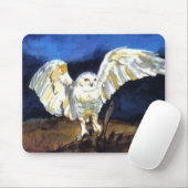 Snowy Owl von Paula Atwell Mousepad (Mit Mouse)