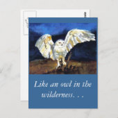 Snowy Owl von Paula Atwell Postkarte (Vorne/Hinten)
