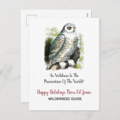 Snowy Owl Weihnachten (Vorne/Hinten)