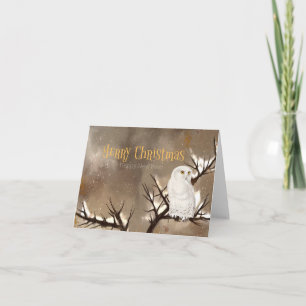 Snowy Owl Weihnachten Karte