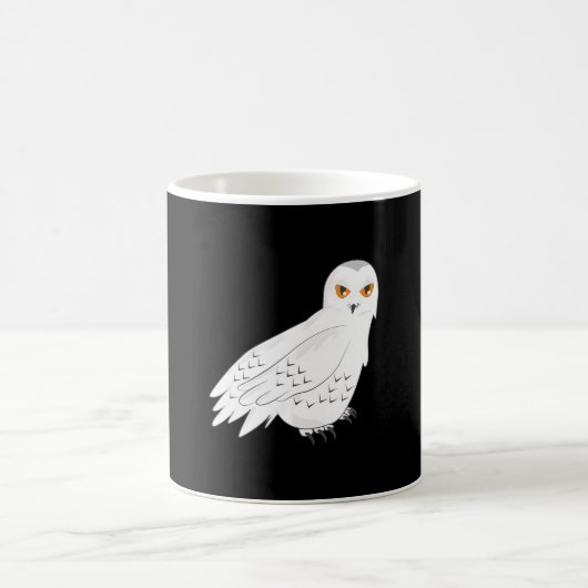 Snowy Owl White Hooter Bird of Night Kaffeetasse (Mittel)