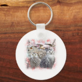 Snowy Owls Schlüsselanhänger (Vorderseite)