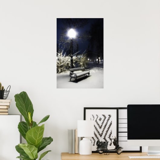 Snowy Park Poster (Heimbüro)
