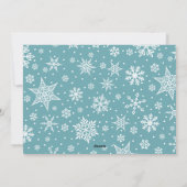 Snowy Peace | Hanukkah-Foto Feiertagskarte (Rückseite)